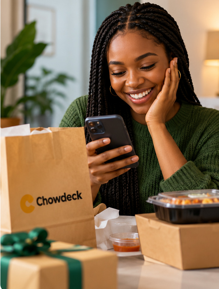 Thoughtful food gift delivered to a loved one in Nigeria