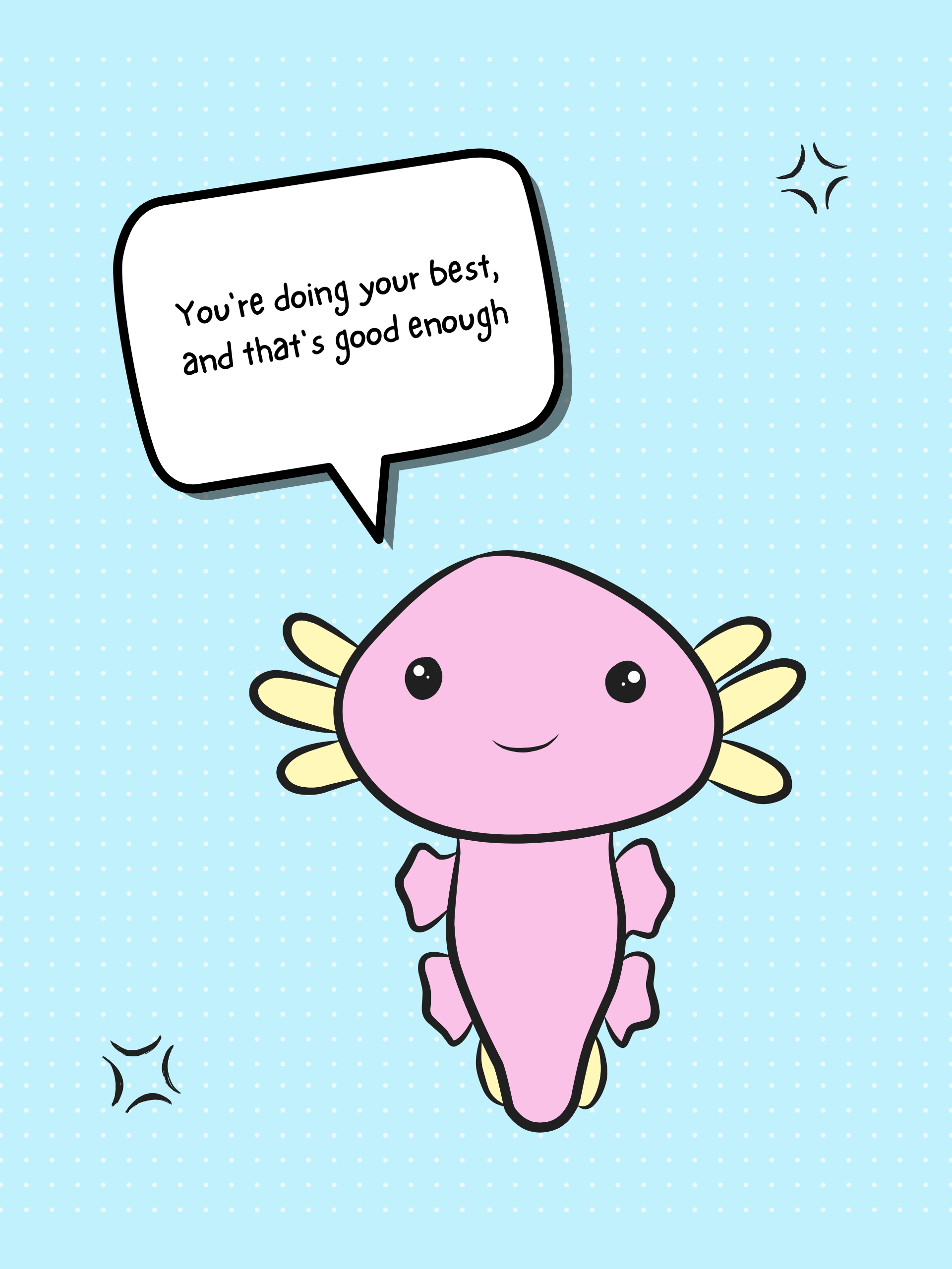 You're doing the best