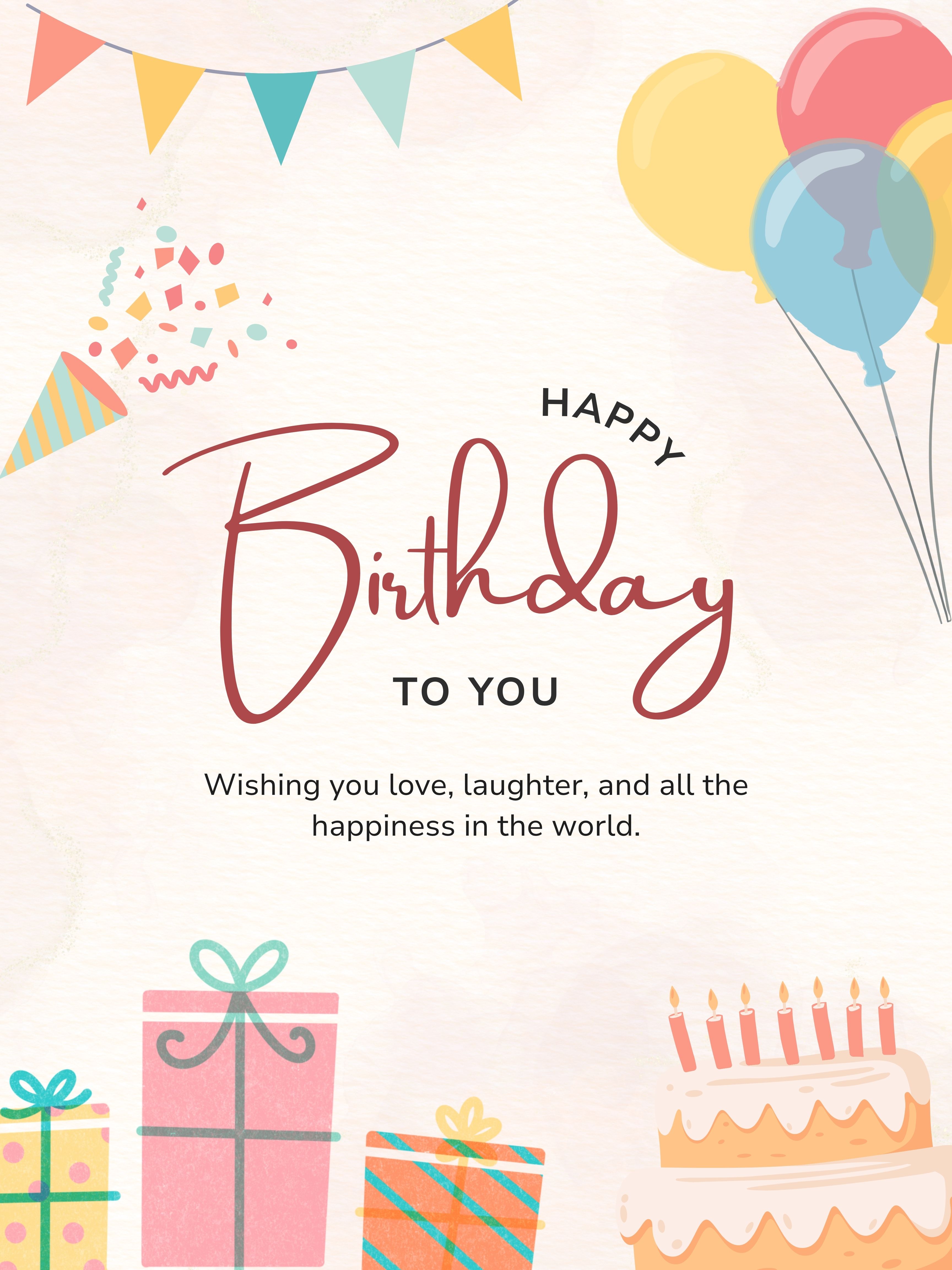 Happy Birthday To You